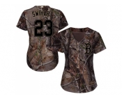 Women Boston Red Sox #23 Blake Swihart Camo Realtree Collection Cool Base Stitched MLB Jersey