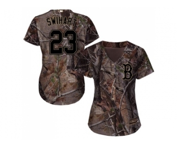 Women Boston Red Sox #23 Blake Swihart Camo Realtree Collection Cool Base Stitched MLB Jersey