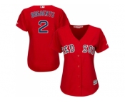 Women's Boston Red Sox #2 Xander Bogaerts Red Alternate Stitched MLB Jersey