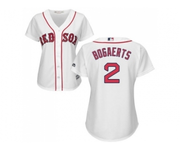 Women's Boston Red Sox #2 Xander Bogaerts White Home Stitched MLB Jersey