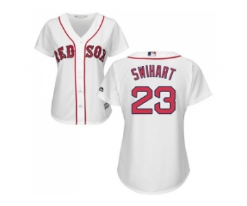 Women's Boston Red Sox #23 Blake Swihart White Home Stitched MLB Jersey