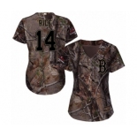 Women's Majestic Boston Red Sox #14 Jim Rice Authentic Camo Realtree Collection Flex Base 2018 World Series Champions MLB Jersey