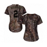 Women's Majestic Boston Red Sox #2 Xander Bogaerts Authentic Camo Realtree Collection Flex Base 2018 World Series Champions MLB Jersey