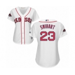 Women's Majestic Boston Red Sox #23 Blake Swihart Authentic White Home 2018 World Series Champions MLB Jersey