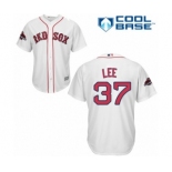 Women's Majestic Boston Red Sox #37 Bill Lee Authentic White Fashion 2018 World Series Champions MLB Jersey