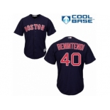 Women's Majestic Boston Red Sox #40 Andrew Benintendi Authentic Navy Blue Alternate Road MLB Jersey