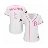 Women's Majestic Boston Red Sox #5 Nomar Garciaparra Authentic White Fashion 2018 World Series Champions MLB Jersey