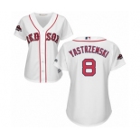 Women's Majestic Boston Red Sox #8 Carl Yastrzemski Authentic White Home 2018 World Series Champions MLB Jersey