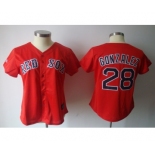 women mlb jerseys boston red sox #28 gonzalez red