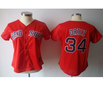 women mlb jerseys boston red sox #34 ortiz red