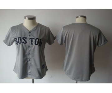 women mlb jerseys boston red sox blank grey