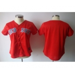 women mlb jerseys boston red sox blank red