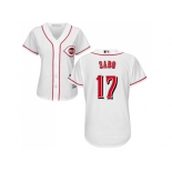 Women's Cincinnati Reds #17 Chris Sabo White Home Stitched MLB Jersey