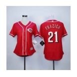 women mlb jerseys cincinnati reds #21 frazier red