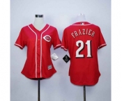 women mlb jerseys cincinnati reds #21 frazier red