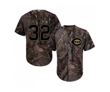 Youth Cincinnati Reds #32 Matt Harvey Camo Realtree Collection Cool Base Stitched MLB Jersey