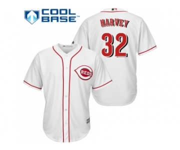 Youth Cincinnati Reds #32 Matt Harvey White Cool Base Stitched MLB Jersey