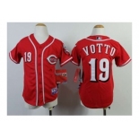 Youth mlb jerseys cincinnati reds #19 votto red