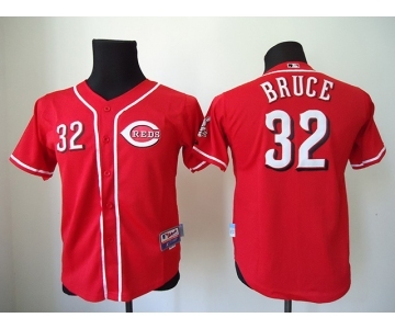 youth mlb jerseys cincinnati reds #32 bruce red