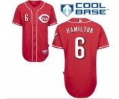 youth mlb jerseys cincinnati reds #6 hamilton red