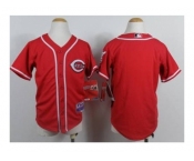 youth mlb jerseys cincinnati reds blank red