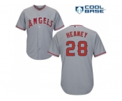 Women's Los Angeles Angels Of Anaheim #28 Andrew Heaney Grey Road Stitched MLB Jersey