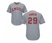 Women's Los Angeles Angels Of Anaheim #29 Rod Carew Grey Road Stitched MLB Jersey