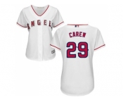 Women's Los Angeles Angels Of Anaheim #29 Rod Carew White Home Stitched MLB Jersey