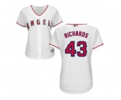 Women's Los Angeles Angels Of Anaheim #43 Garrett Richards White Home Stitched MLB Jersey