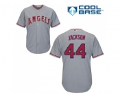 Women's Los Angeles Angels Of Anaheim #44 Reggie Jackson Grey Road Stitched MLB Jersey