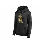 Women's Los Angeles Angels of Anaheim Gold Collection Pullover Hoodie Black