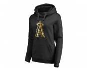 Women's Los Angeles Angels of Anaheim Gold Collection Pullover Hoodie Black