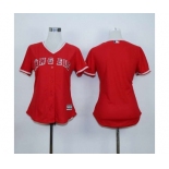 women mlb jerseys los angeles angels blank red