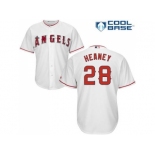 Youth Los Angeles Angels Of Anaheim #28 Andrew Heaney White Cool Base Stitched MLB Jersey