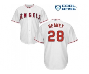 Youth Los Angeles Angels Of Anaheim #28 Andrew Heaney White Cool Base Stitched MLB Jersey