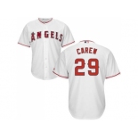 Youth Los Angeles Angels Of Anaheim #29 Rod Carew White Cool Base Stitched MLB Jersey