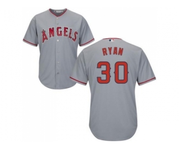 Youth Los Angeles Angels Of Anaheim #30 Nolan Ryan Grey Cool Base Stitched MLB Jersey