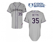 Youth Colorado Rockies #35 Chad Bettis Grey Cool Base Stitched MLB Jersey