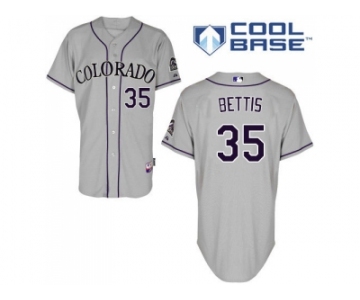 Youth Colorado Rockies #35 Chad Bettis Grey Cool Base Stitched MLB Jersey