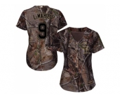 Women Colorado Rockies #9 DJ LeMahieu Camo Realtree Collection Cool Base Stitched MLB Jersey