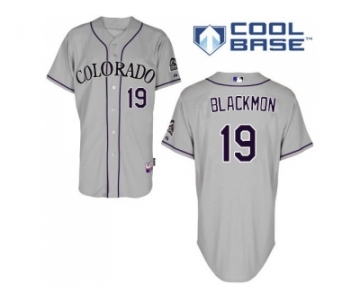 Women's Colorado Rockies #19 Charlie Blackmon Grey Road Stitched MLB Jersey