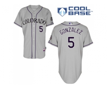 Women's Colorado Rockies #5 Carlos Gonzalez Grey Road Stitched MLB Jersey