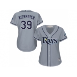 Women Tampa Bay Rays #39 Kevin Kiermaier Grey Road Stitched MLB Jersey