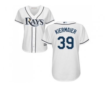 Women Tampa Bay Rays #39 Kevin Kiermaier White Home Stitched MLB Jersey