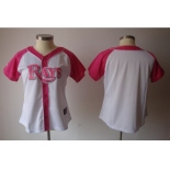 women mlb jerseys tampa bay rays blank white pink[2012]