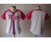 women mlb jerseys tampa bay rays blank white pink[2012]