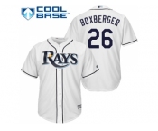 Youth Tampa Bay Rays #26 Brad Boxberger White Cool Base Stitched MLB Jersey