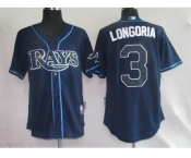 youth mlb jerseys tampa bay rays #3 longoria dk blue