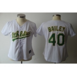 MLB Women Jerseys oakland athletics #40 bailey white