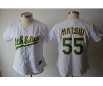 MLB Women Jerseys oakland athletics #55 matsui white